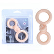 Maia Cooper Vanilla Flesh Cock And Balls Ring Set For Him - COCK RINGS