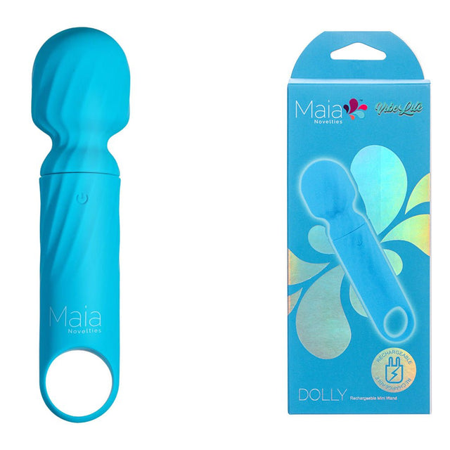 Maia DOLLY - Blue Rechargeable Massage Wand - VIBRATORS
