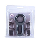 Maia Gavin Black Silicone Adjustable Cock and Balls Ring - COCK RINGS