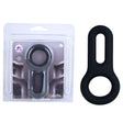 Maia Gavin Black Silicone Adjustable Cock and Balls Ring - COCK RINGS