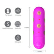 Maia Giggly - Pink 7.6 cm USB Rechargeable Bullet - BULLETS & EGGS