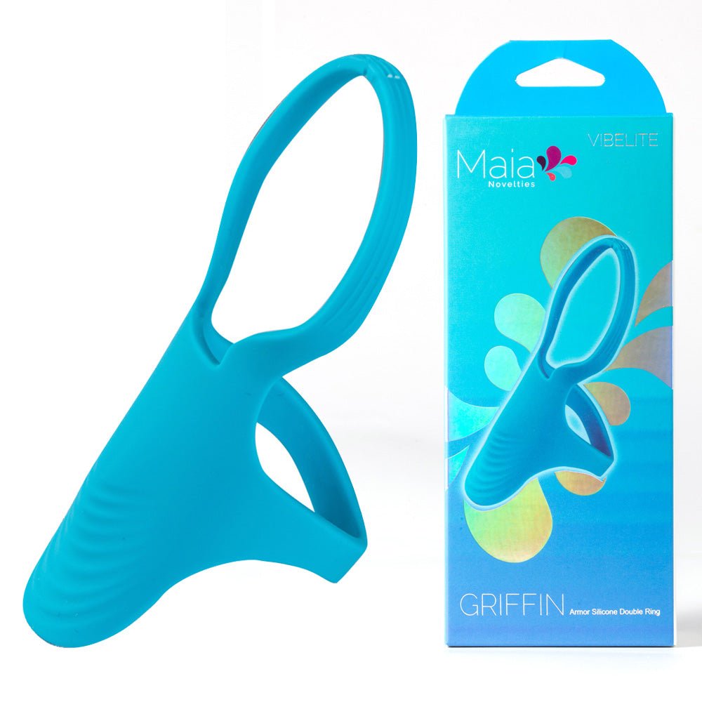 Maia GRIFFIN - Blue Silicone Cock Ring - COCK RINGS