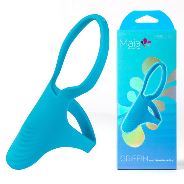 Maia GRIFFIN - Blue Silicone Cock Ring - COCK RINGS