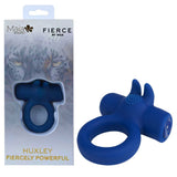 Maia Huxley Blue USB Rechargeable Strong Vibrating Cock Ring - COCK RINGS