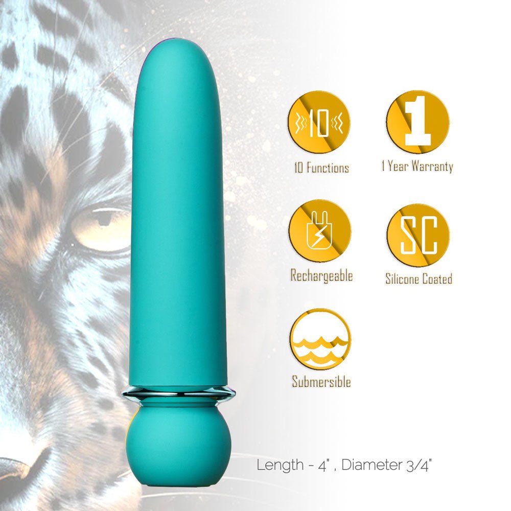 Maia JAGUAR - Blue 10.1 cm USB Rechargeable Bullet - BULLETS & EGGS