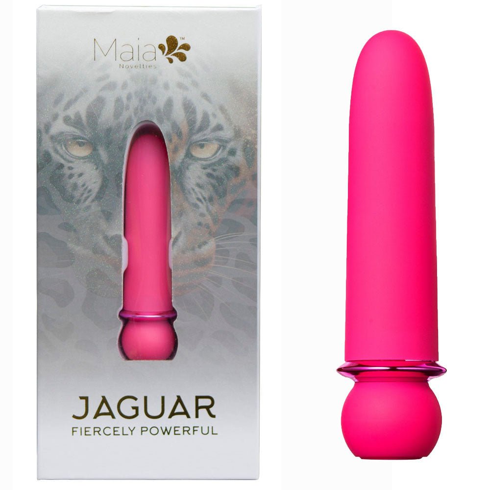 Maia JAGUAR - Pink 10.1 cm USB Rechargeable Bullet - BULLETS & EGGS