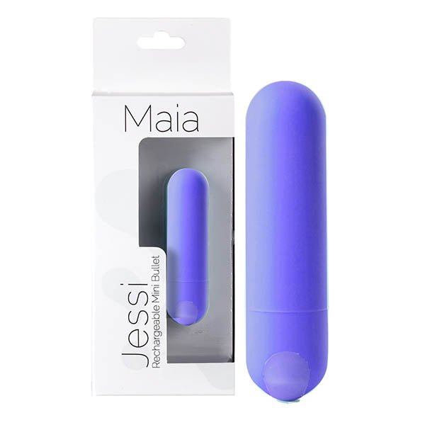 Maia Jessi - Purple 7.6 cm USB Rechargeable Bullet - BULLETS & EGGS