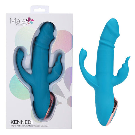 Maia KENNEDI - Blue Triple Stimulating Vibrator - VIBRATORS
