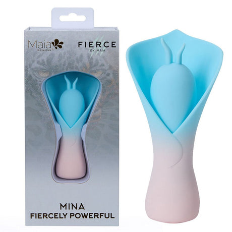 Maia MINA - Blue - Fluttering Flower Stimulator - STIMULATORS