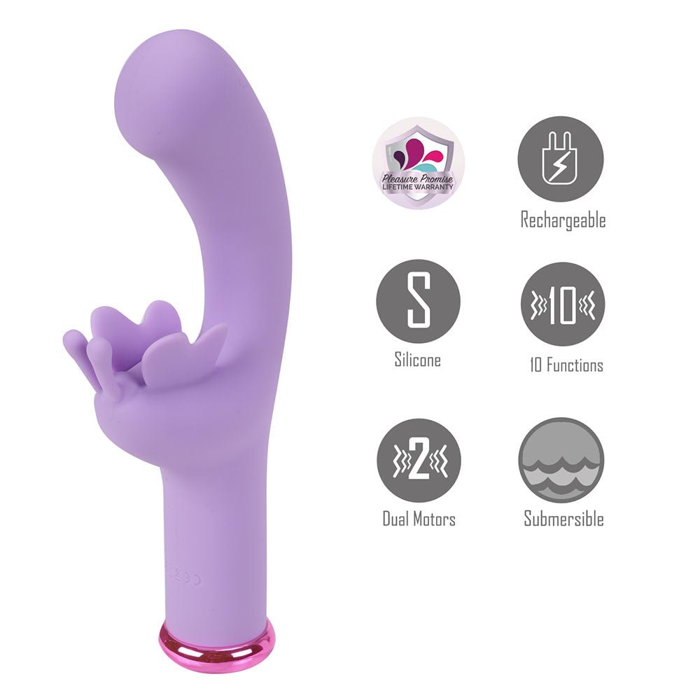 Maia MYLA - Lavender Butterfly Vibrator - VIBRATORS