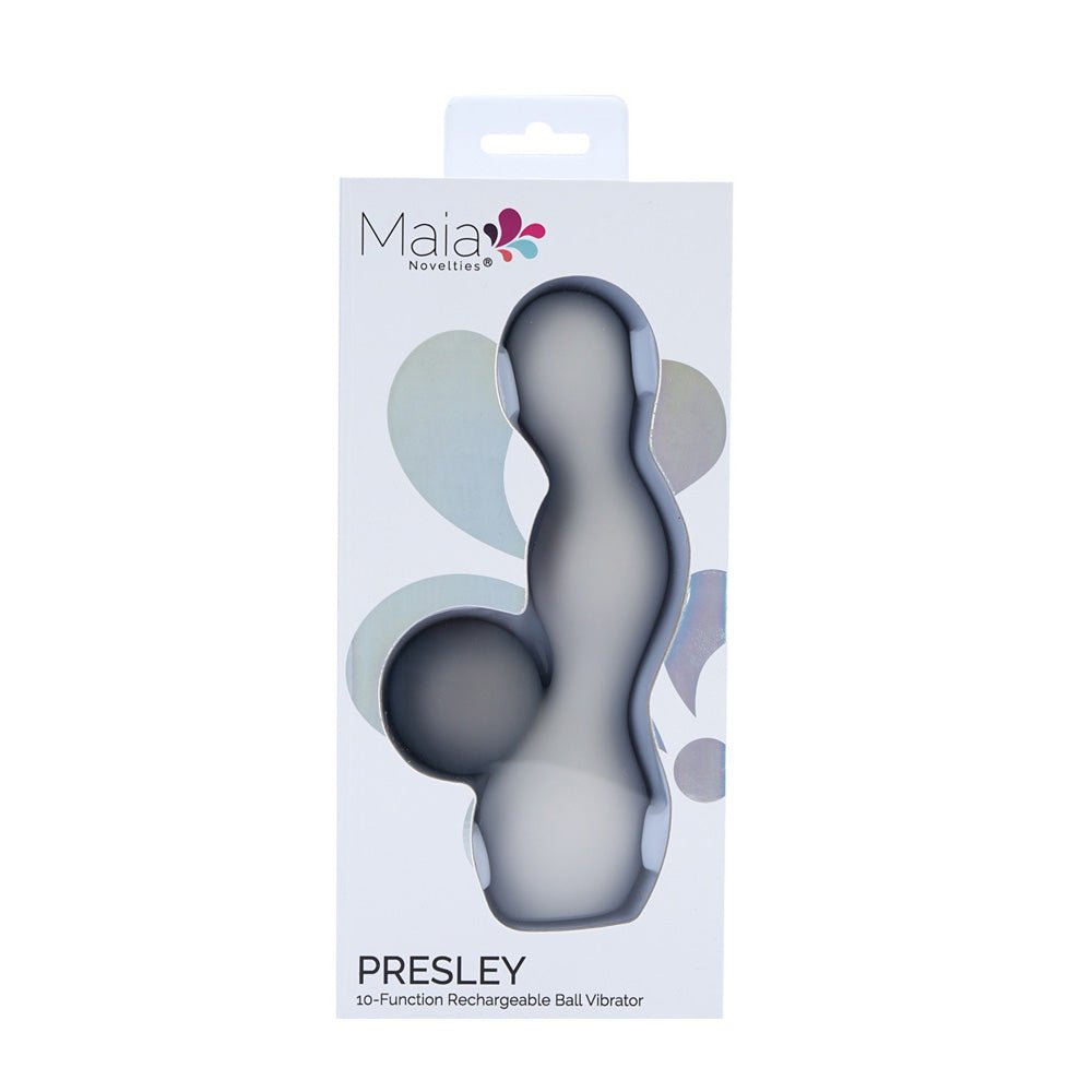 Maia Presley Grey USB Rechargeable Ball Vibrator - VIBRATORS