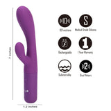 Maia RAYLA - Purple 17.8 cm USB Rechargeable Rabbit Vibrator - VIBRATORS