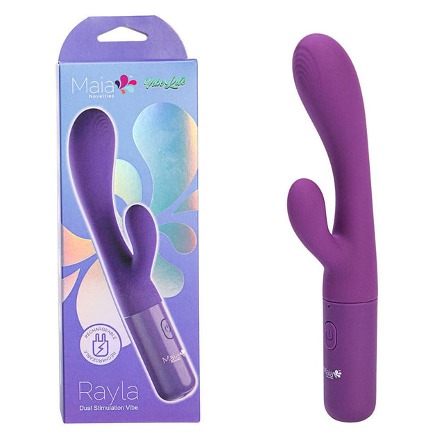 Maia RAYLA - Purple 17.8 cm USB Rechargeable Rabbit Vibrator - VIBRATORS