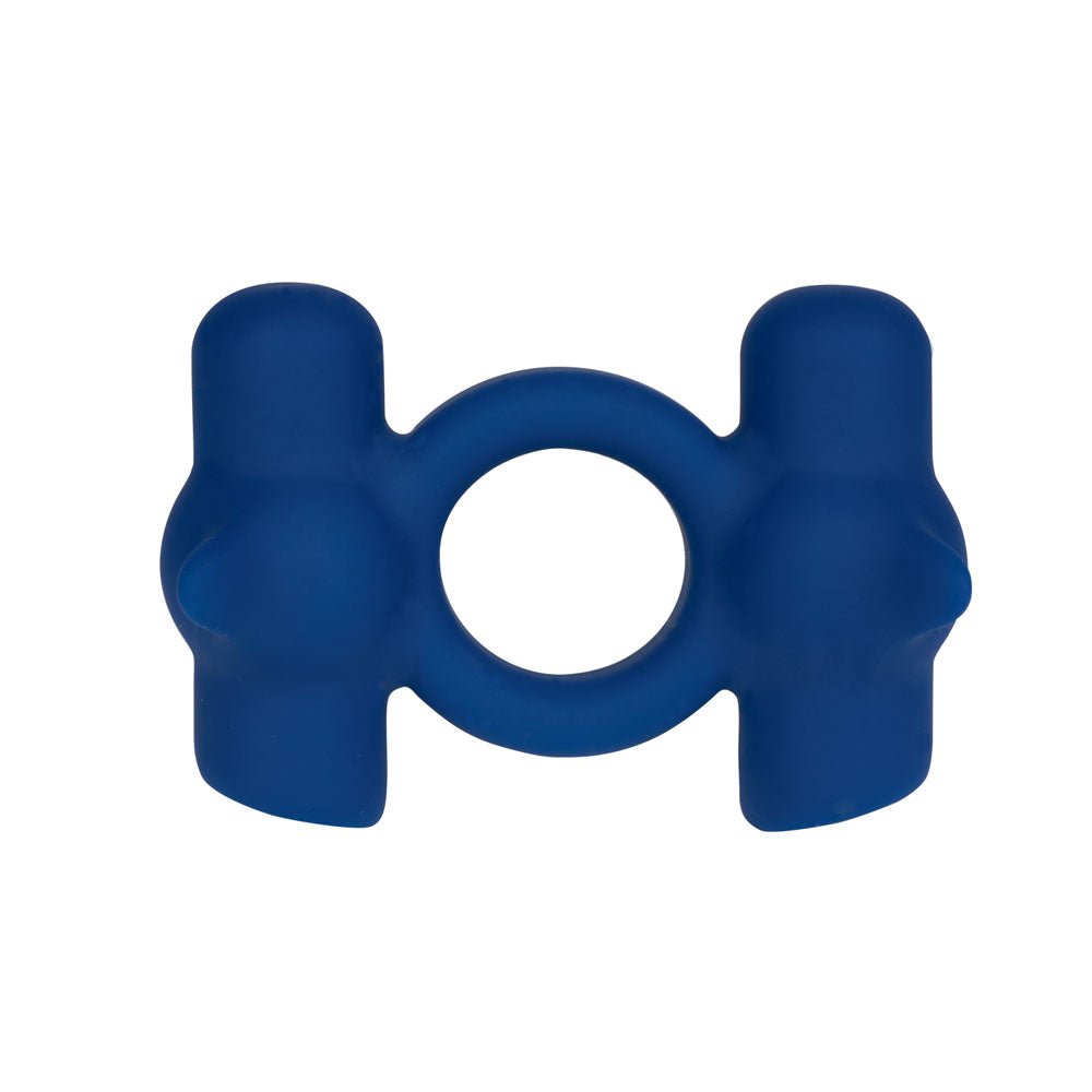 Maia Ronan Blue Dual Vibrating USB Rechargeable Cock Ring - COCK RINGS