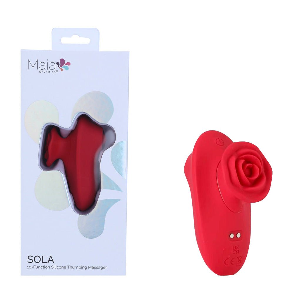 Maia Sola Red USB Rechargeable Thumping Finger Stimulator - STIMULATORS