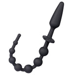 Maia SORRA - Black Anal Plug with Beads - ANAL TOYS