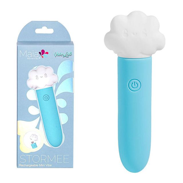 Maia STORMEE - Blue 11.1 cm USB Rechargeable Bullet - BULLETS & EGGS