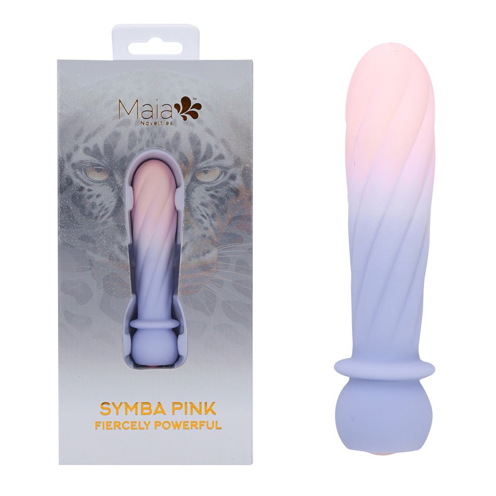 Maia SYMBA Pink USB Rechargeable 10.8cm Powerful Bullet Vibrator - BULLETS & EGGS