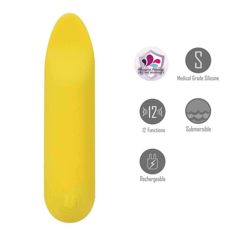 Maia TAWNI - Yellow Bullet with Flickering Tip - BULLETS & EGGS