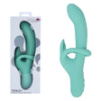 Maia Tenley Mint Green USB Rechargeable Gyrating Rabbit Vibrator 24.1 cm - VIBRATORS
