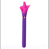Maia VALA - Purple/Pink 22.2 cm Flower Vibrator - VIBRATORS