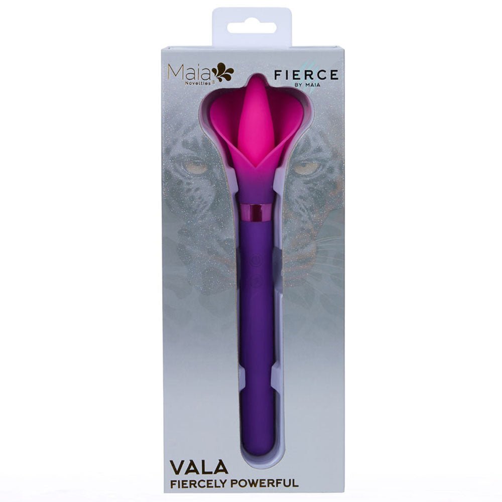 Maia VALA - Purple/Pink 22.2 cm Flower Vibrator - VIBRATORS