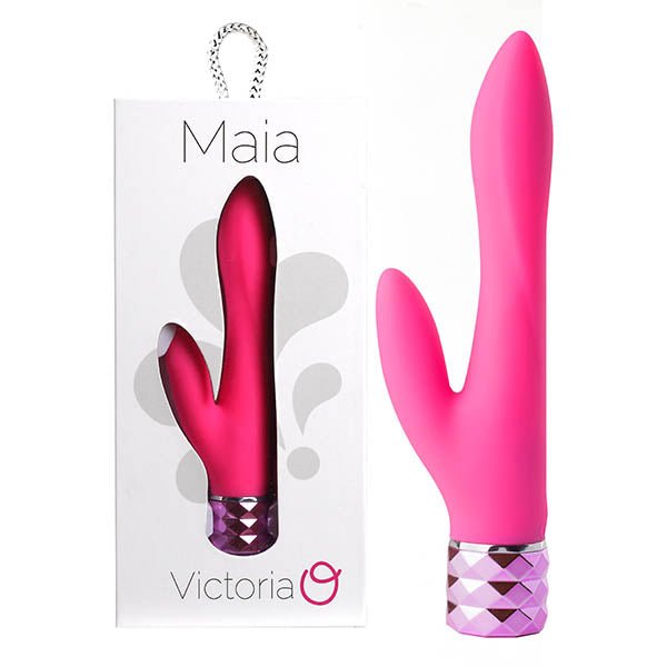 Maia Victoria - Pink 15.2 cm USB Rechargeable Rabbit Vibrator - VIBRATORS - RABBIT