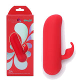 Maia ZIA Red USB Rechargeable Mini Bullet Rabbit Vibrator 7.6 cm - BULLETS & EGGS
