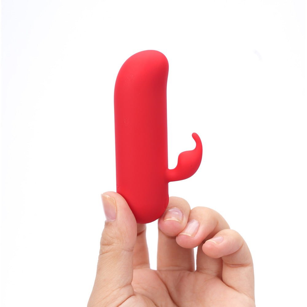 Maia ZIA Red USB Rechargeable Mini Bullet Rabbit Vibrator - BULLETS & EGGS