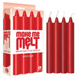 Make Me Melt Drip Candles - Red - Red Hot Drip Candles - 4 Pack - CANDLES