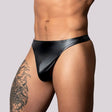 Male Power Liquid Onyx 2.0 Wet Look Thong - Lingerie