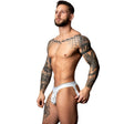 Male Power Marble Jock Strap White - Lingerie