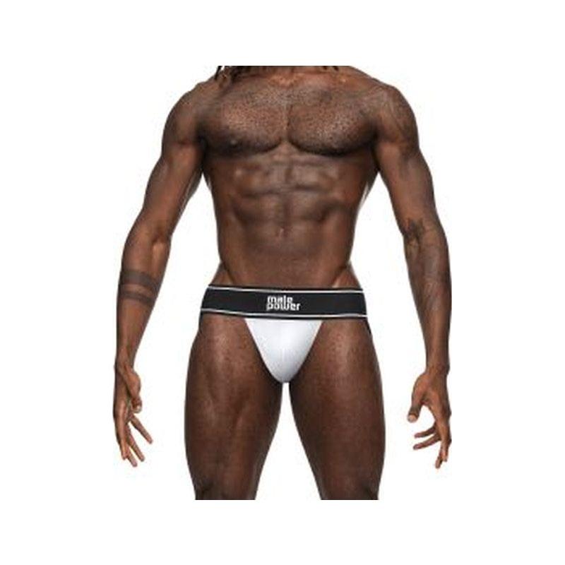 Male Power Modal Rib Jock White - Naughty by Nature Adult Store