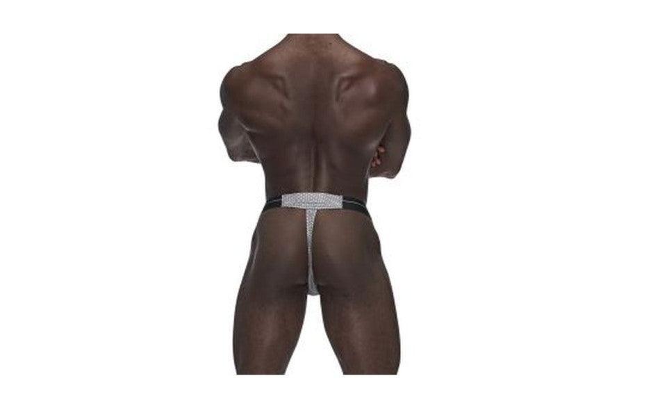 Male Power Sexagon Micro V Thong Grey - Naughty by Nature Adult Store