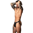 Male Power Snap Off Jock Black - Lingerie