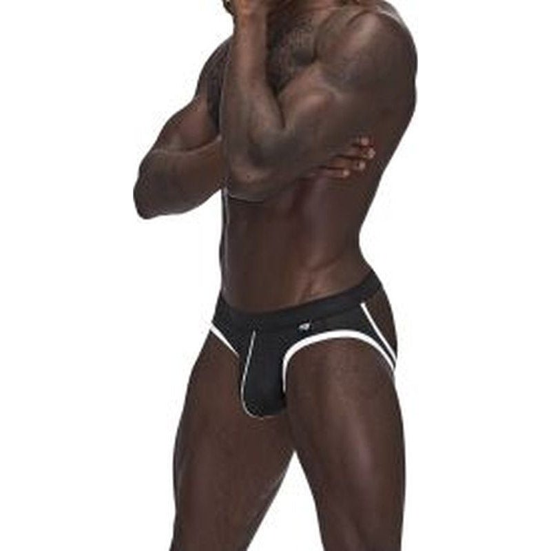 Male Power Sport Mesh Jock Black - Lingerie