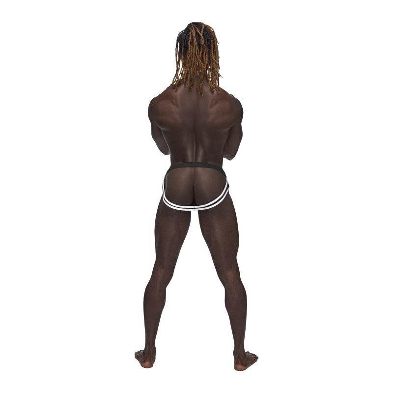 Male Power Sport Mesh Jock Black - Lingerie