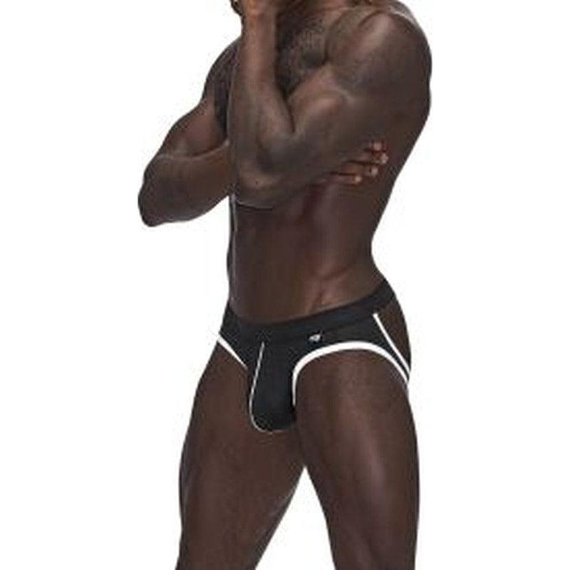 Male Power Sport Mesh Jock Black - Lingerie