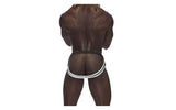 Male Power Sport Mesh Jock Black - Lingerie