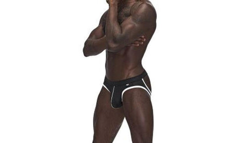 Male Power Sport Mesh Jock Black - Lingerie