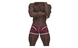 Male Power Sport Mesh Mini Short Burgundy - Lingerie