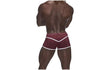 Male Power Sport Mesh Mini Short Burgundy - Lingerie