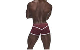 Male Power Sport Mesh Mini Short Burgundy - Lingerie