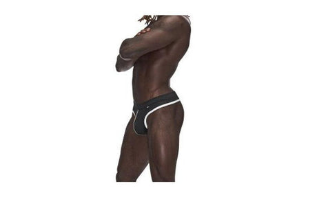 Male Power Sport Mesh Thong Black - Lingerie