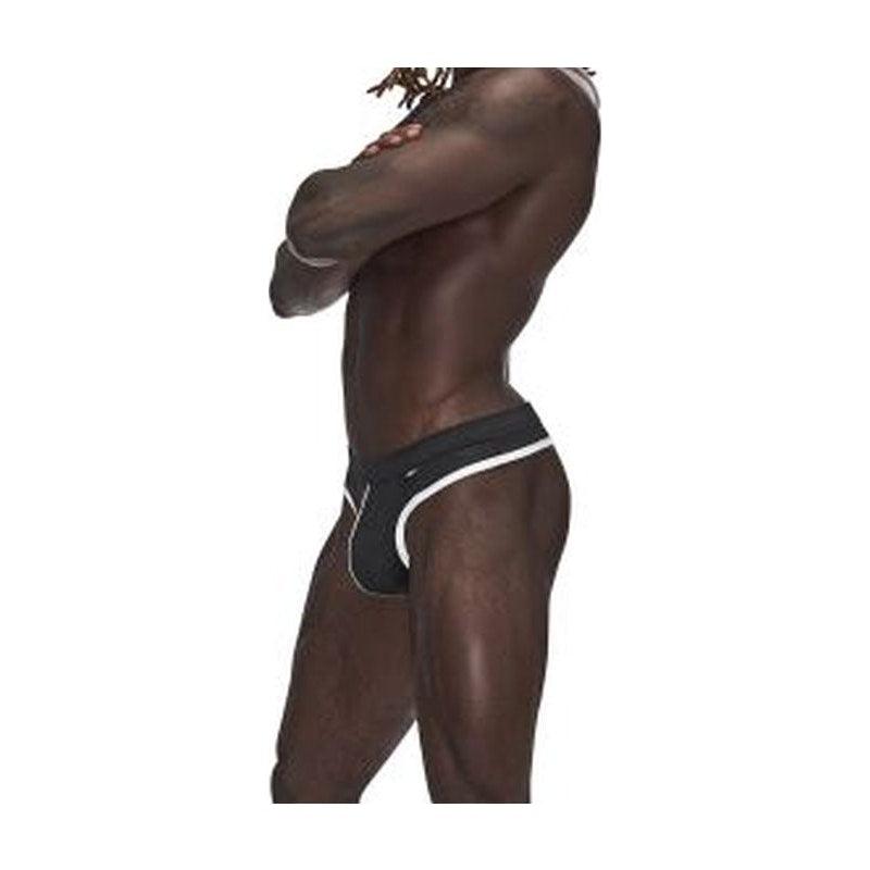 Male Power Sport Mesh Thong Black - Lingerie