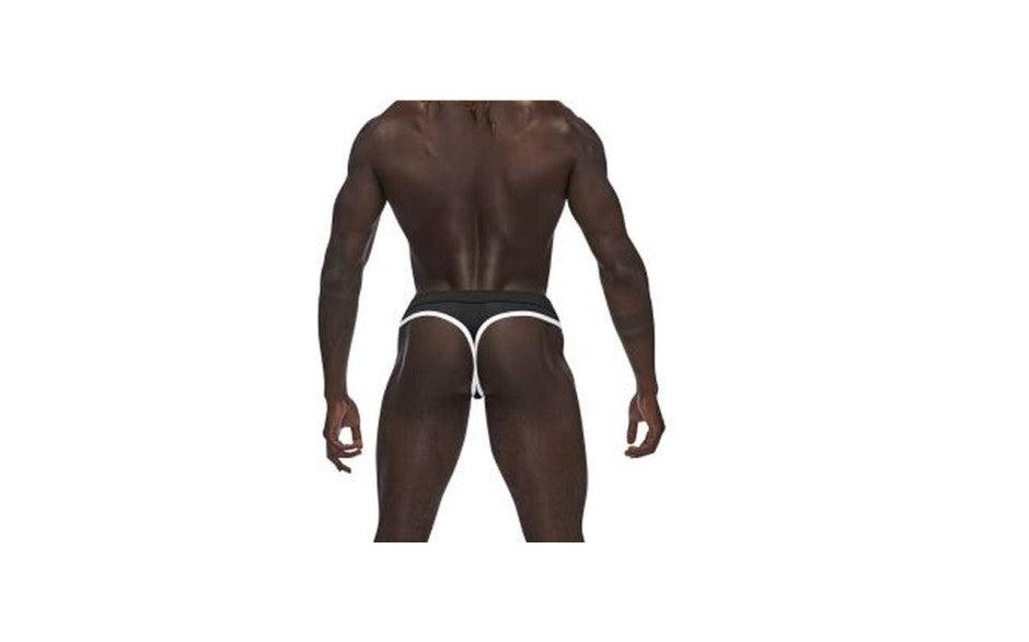 Male Power Sport Mesh Thong Black - Lingerie