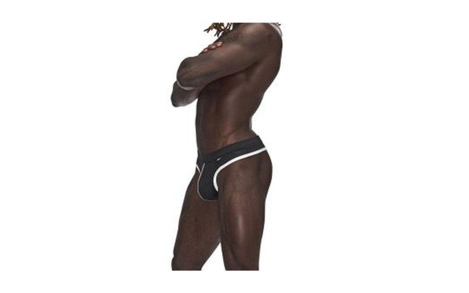 Male Power Sport Mesh Thong Black - Lingerie