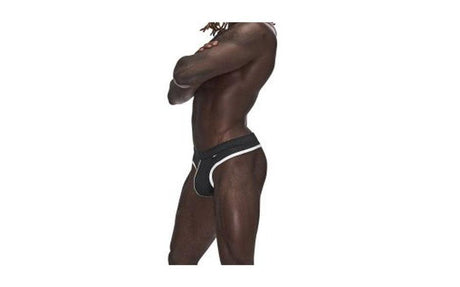 Male Power Sport Mesh Thong Black - Lingerie