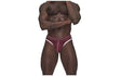 Male Power Sport Mesh Thong Burgundy - Naughty by Nature Adult Store