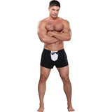 Male Power Tuxedo Boxer Novelty Underwear – Black Polyester Spandex - Lingerie
